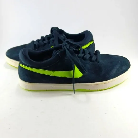 Nike SB Eric Koston Signature Model 6Y Skateboard Shoe. Black Suede/Neon Swoosh - Picture 8 of 15